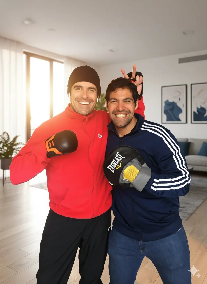 Frederick Forero ENFFORMA PRO con Rafael Novoa actor colombiano — entrenamiento a domicilio Bogotá